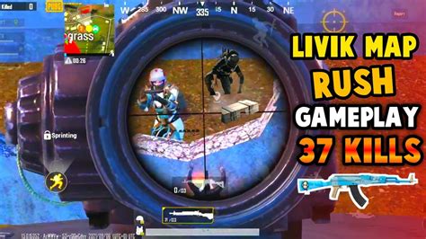 Full Rush Gameplay In Livik Map With Squad 37 Kills Squad Vs Squad