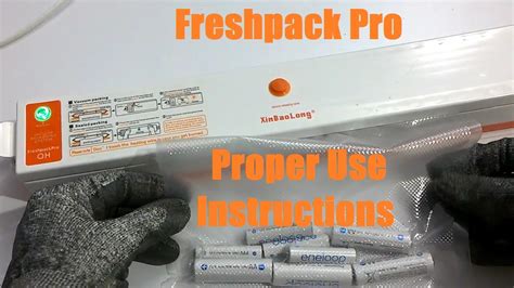 Freshpack Pro Vacuum Sealer XinBaoLong (Gearbest) - Proper Use ...