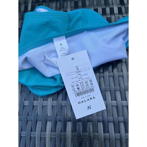 Halara Swim Nwt Halara Lake Blue High Waisted Bikini Bottom Swimsuit Separate Size Small
