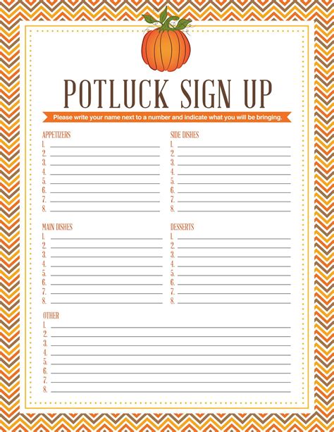 Potluck Flyer Template Word