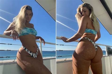 Woman Takes Bikini Pics Seconds Apart To Show How Easy It Is To Hide Tummy Rolls Daily Star