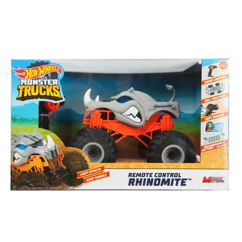 Машина Hot Wheels РУ Monster Trucks Rhinomite Хот Вилс Радиоуправляемая купить с доставкой