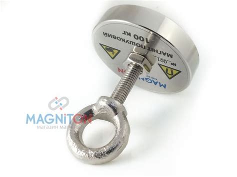Поисковый неодимовый магнит МП на 100 кг, поисковый магнит 100 кг ...