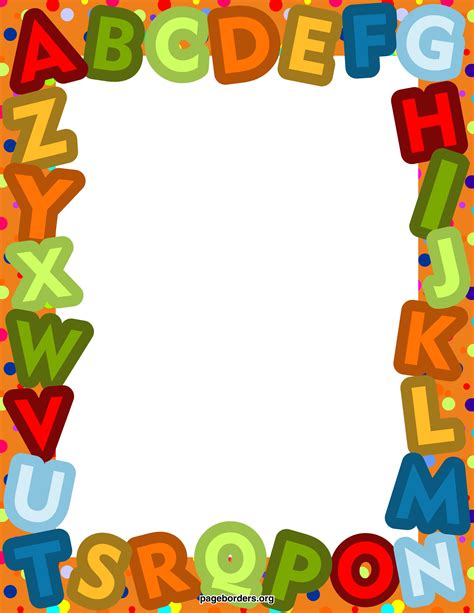 Alphabet clipart border, Alphabet border Transparent FREE for download ...