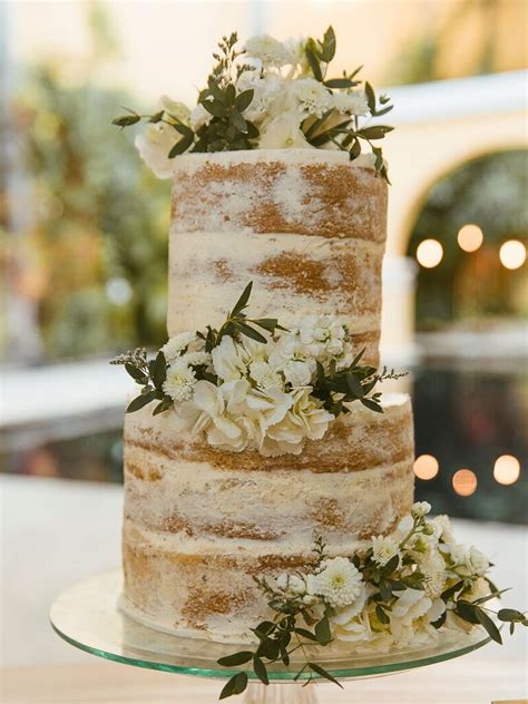 26 Semi Naked Wedding Cakes That Are Light On Frosting