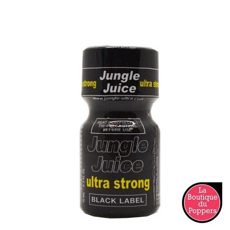 Poppers Jungle Juice Ultra Strong Black Label 10ml Pentyle Pas Cher