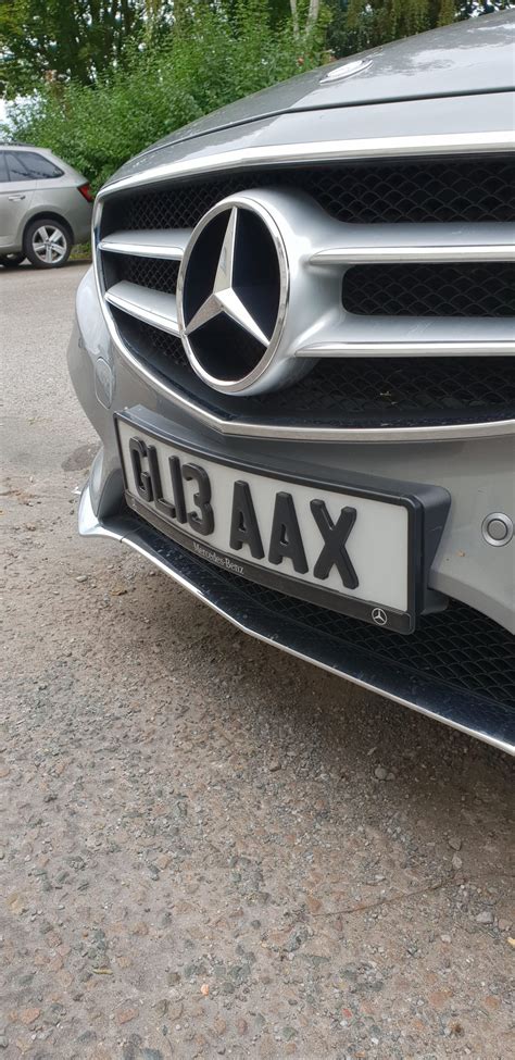 X D Gel Mercedes Benz Car Number Plate Surround Frame Holder