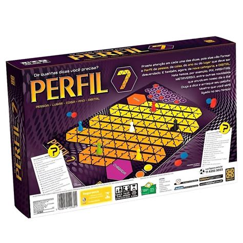 Perfil Jogo De Tabuleiro - Jogo de Tabuleiro Perfil 7 +12 Anos Grow – Papelaria Pigmeu