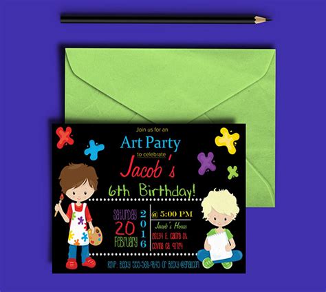 Children's Party Invitations on Behance