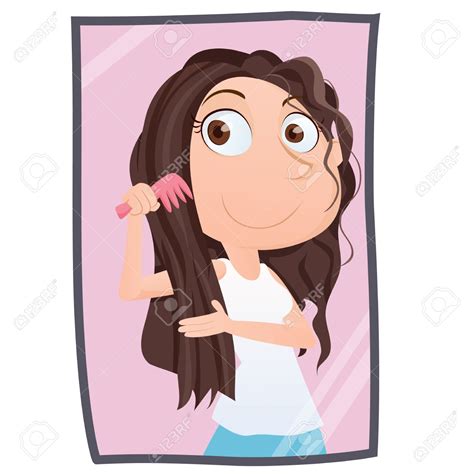 Girl Brushing Hair Clipart 10 Free Cliparts Download Images On