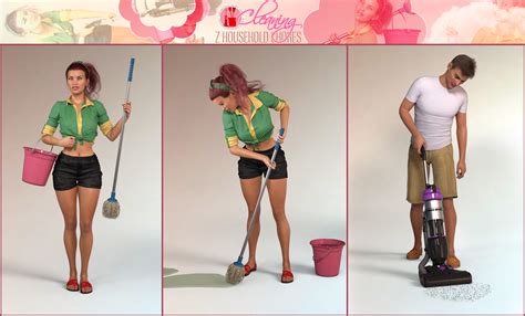 Z Household Chores Cleaning For Genesis 8 Daz 3d