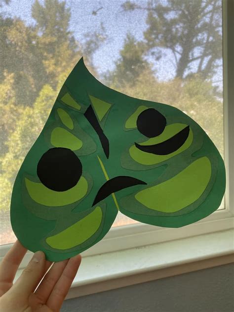 I made link’s korok mask into a card for my partner’s birthday! : botw