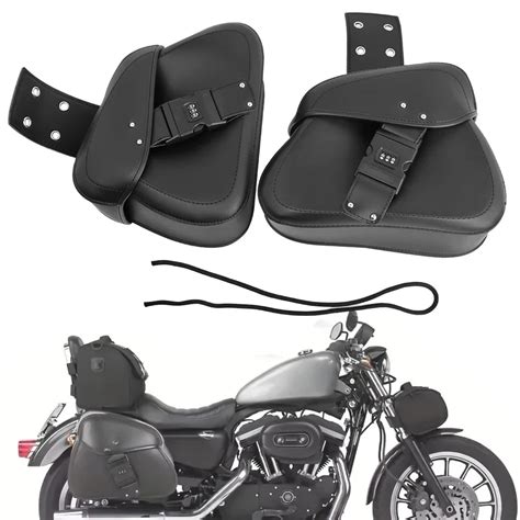 Alforjas Universales De Cuero PU Para Motocicleta Bolsas De Sill N