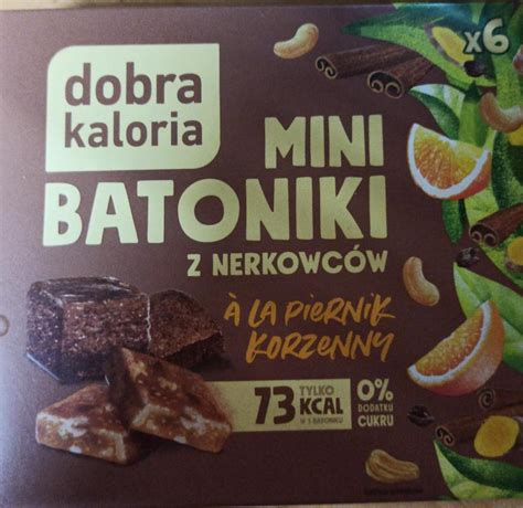 Mini batoniki z nerkowców a la piernik korzenny Dobra Kaloria kalorie