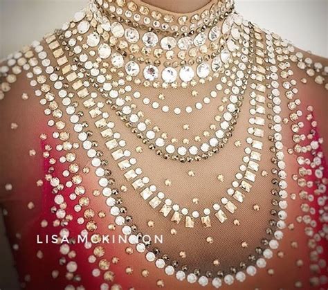 Lisa Mckinnon Necklaces Rhinestone Designs Ice Skating Dresses