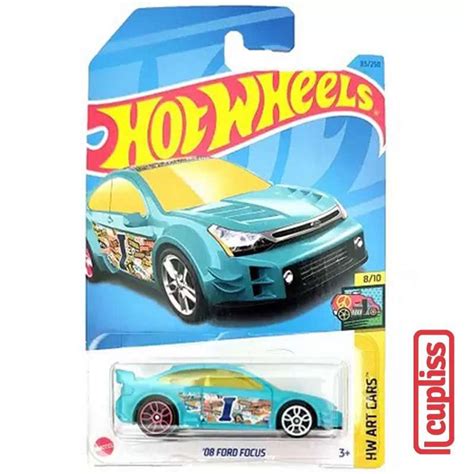 Jual Mattel Hot Wheels Hkh Ford Focus Hw Art Cars Light Blue Gkg Di Seller Cupliss