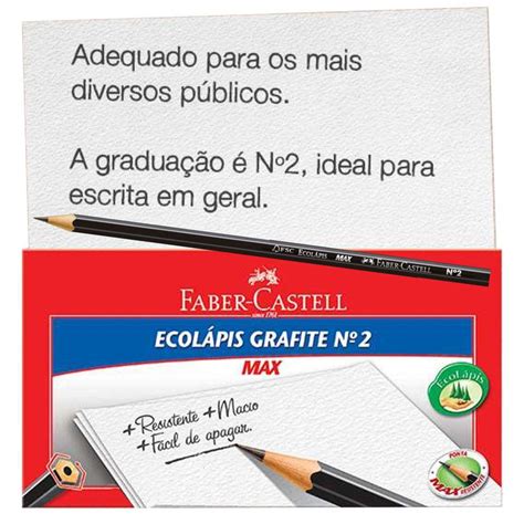 L Pis De Escrever Faber Castell Escolar Numero Ponto