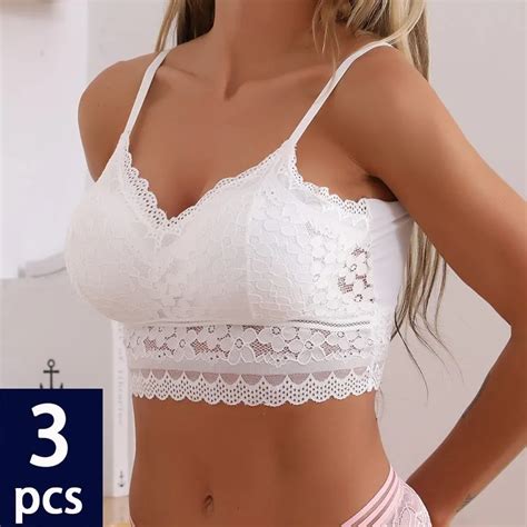 Pcs Women Sexy Lace Lingerie Backless Solid Color Breathable Bras Sexy Bralette Underwear