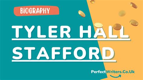 Tyler Hall Stafford Net Worth [Updated 2024], Spouse, Age, Height