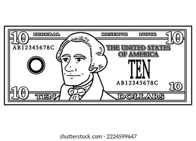 3,710 10 Dollar Bill Vectors Images, Stock Photos & Vectors | Shutterstock