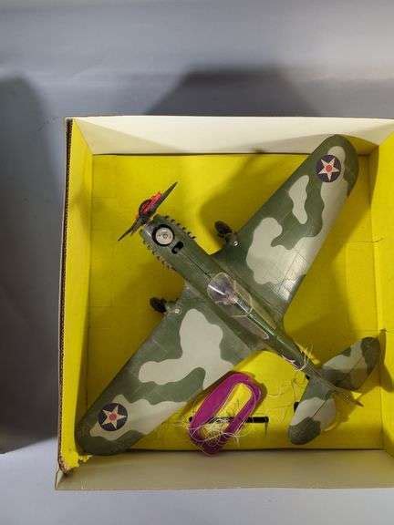 Cox P 40 Warhawk Engine Powered Model Plane In Original Box Mayo Auction And Realty