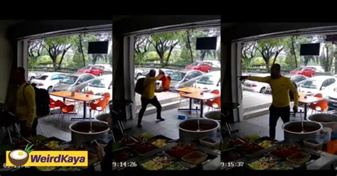 M Sian Man Goes Amok And Throws Hot Water At Nasi Dagang Shop In Subang Jaya Which Hits Yo Kid