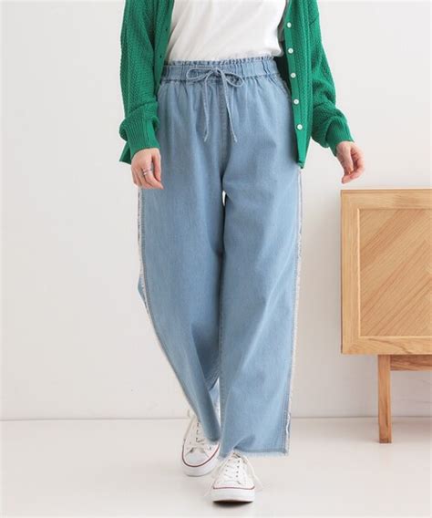Cutie Blonde パンツ デニム ジーンズ オンスデニム フリンジイージーパンツ レディース ZOZOTOWN Yahoo 店 通販 Yahoo ショッピング