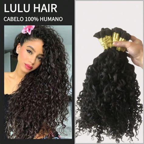 Lulu Hair Cabelo Indino Cacheado Cacho Caipire Cm Gramas Cabelo