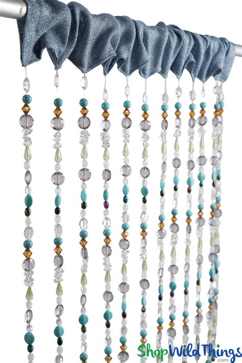 Jewelry Acrylic Beaded Curtain 7l X 40w Multi Colored Panel