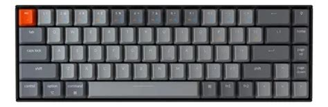 Teclado gamer bluetooth Keychron K Series QWERTY Gateron Red Hot swappable inglês US cor preto