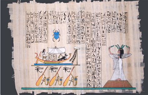 16 Meters Long Ancient Papyrus With Spells From The Book Of The Dead