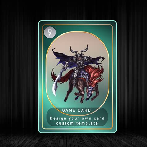 2d Trading Card Template For Game Atomic Templates