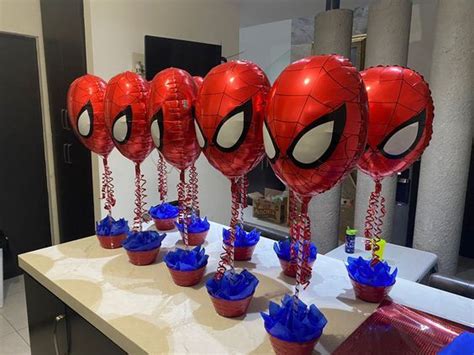 5pcs The Spider Man Hero Foil Balloons The Avengers Hero Balloons