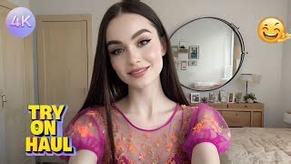 Wet Vs Dry Transparent Lingerie Try On Haul Micro Bikini Trend K Emily John Mp Mp