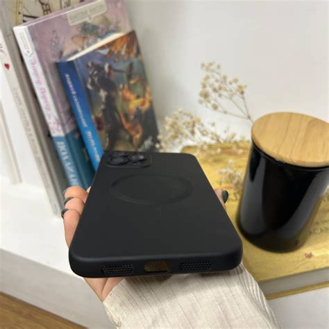 Силиконовый чехол для iPhone 12 Pro Max Black MagSafe / Айфон 12 Про ...