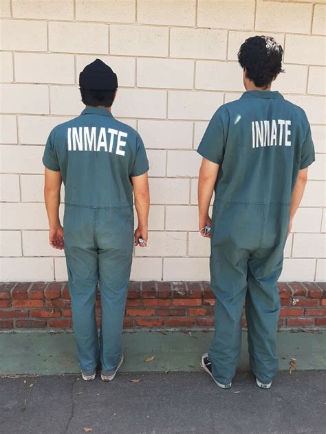 Authentic Penitentiary Blueyellow Inmate Jail Prisoner Jumpsuit Free