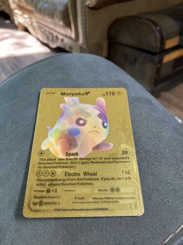 Morpeko V Gold Pokémon Card eBay