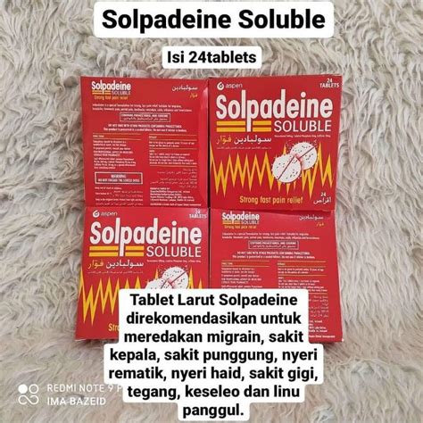 Jual Solpadein Soluble Saudi Solpaden Obat Migrain Sakit Kepala