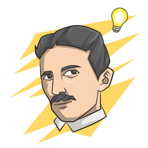 Nikola Tesla vector 11073692 Vector Art at Vecteezy