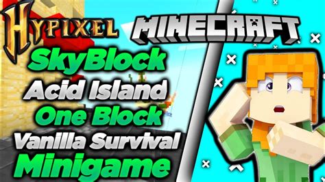 Minecraft Pe Skyblock Server Skyblock Acid Island One Block