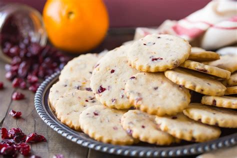 Cranberry Orange Shortbread Cookies Recipe Girl