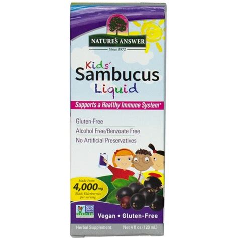 Natures Answer Sambucus For Kids - Earthfare Eco Supermarket