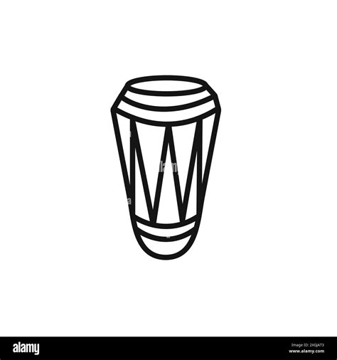 Conga Drum Icon Vector Logo Set Collection For Web App Ui Stock Vector