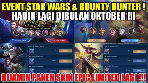 RILIS OKTOBER EVENT STAR WARS DAN EVENT BOUNTY HUNTER IS BACK DIJAMIN