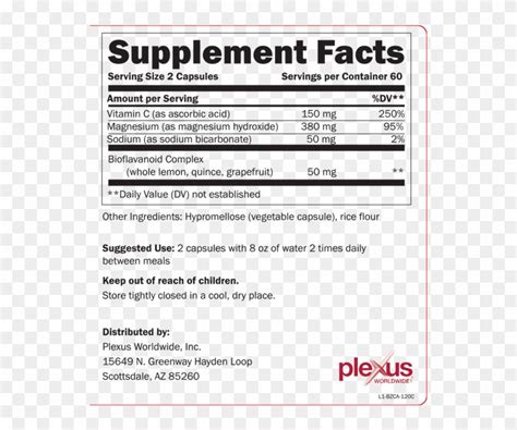 Plexus Bio Cleanse Ingredients Label : What Ingredients Are In Plexus ...