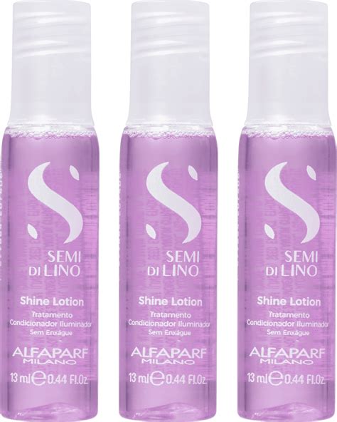 Kit Ampola Alfaparf Semi Di Lino Shine Lotion Beautybox