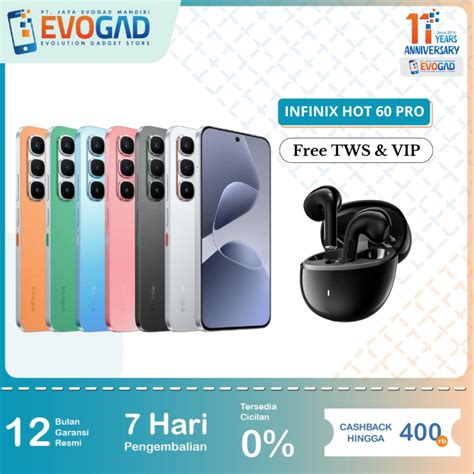 Jual Infinix Hot 60 Pro 8 256GB Mediatek Helio G200 6 Nm 6 78 Inch Amoled 144Hz Garansi