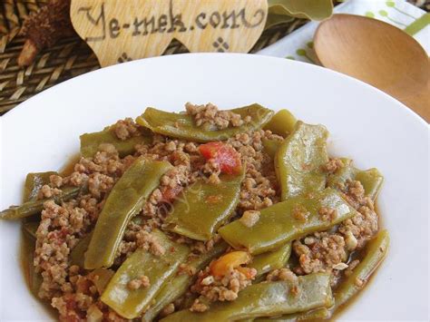 Green Beans With Minced Meat Recipe Yemeknet
