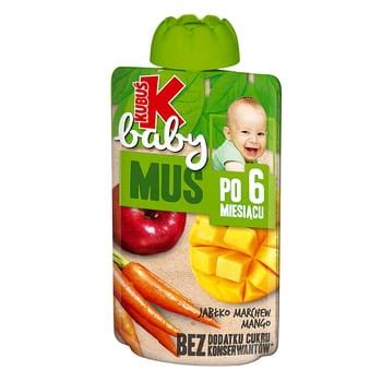 Kubu Baby Mus Po Miesi Cu Jab Ko Marchew Mango G Megasam Pl