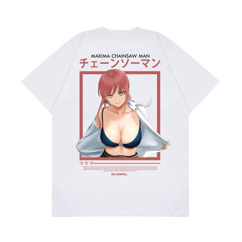 Jual Gilan Baju Kaos T Shirt Distro Gambar Makima Anime Chainsaw Man